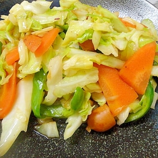 柚子胡椒風味の野菜炒め